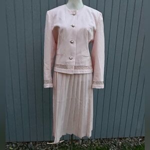 Rafael Pink Two Piece Skirt Set